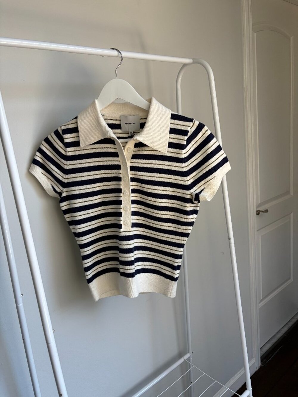 Reformation Bentley Cotton Polo Sweater